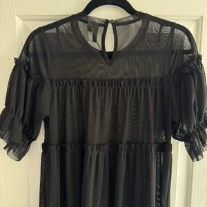 ASOS Sheer Black Dress